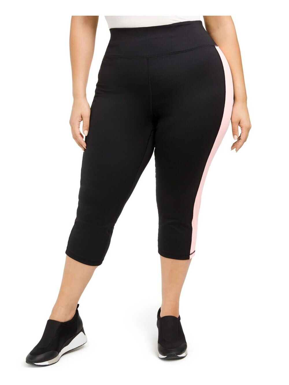 Ideology Womens Colorblocked Cropped Leggings Size 2XL